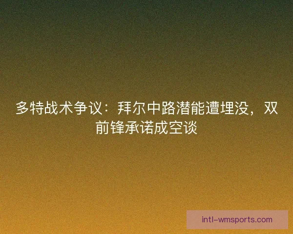多特战术争议：拜尔中路潜能遭埋没，双前锋承诺成空谈