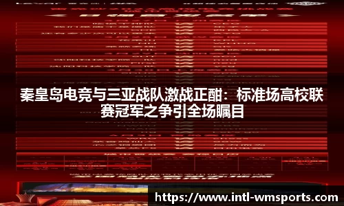 秦皇岛电竞与三亚战队激战正酣：标准场高校联赛冠军之争引全场瞩目