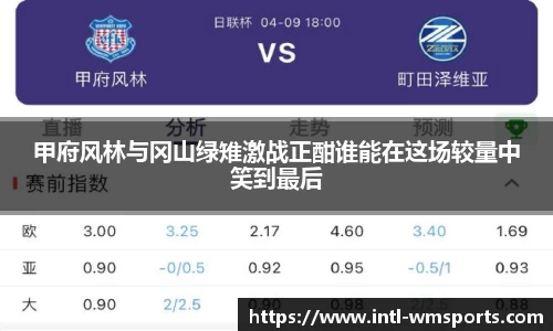 甲府风林与冈山绿雉激战正酣谁能在这场较量中笑到最后